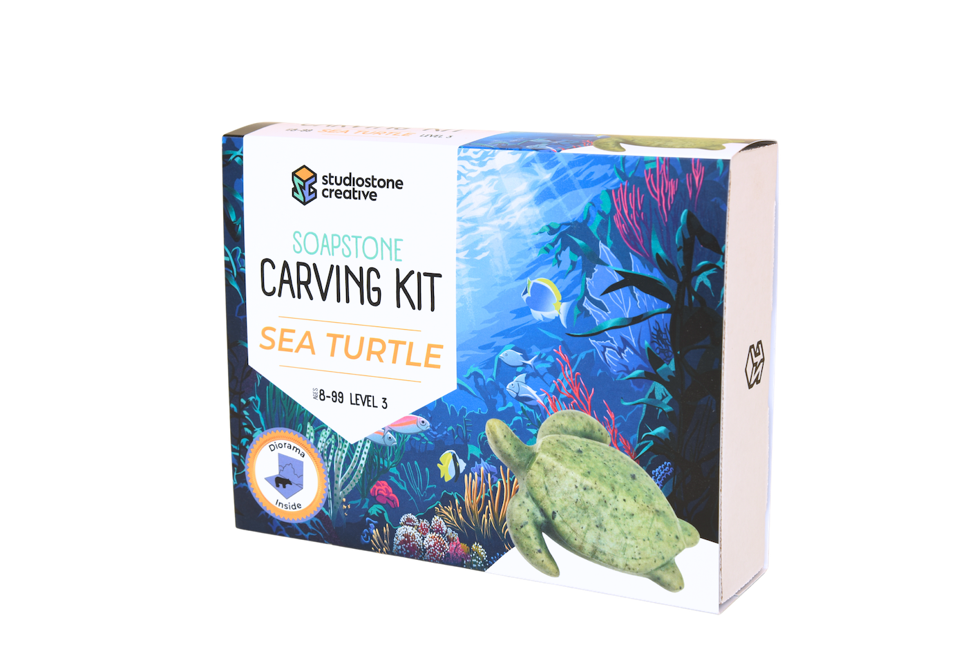 Sea Turtle Soapstone Carving Kit