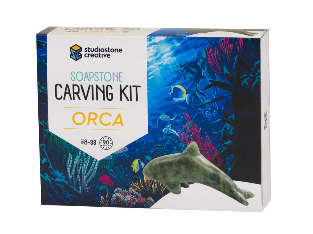 Orca Soapstone Carving Kit by Studiostone Creative