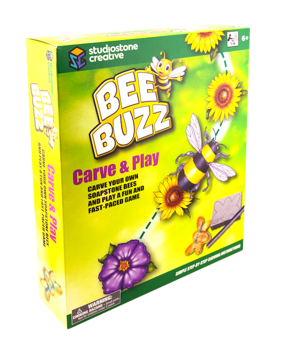 Bee Buzz Game - Carve your own soapstone pieces