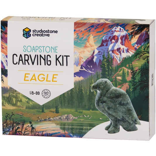 Eagle Soapstone Carving Kit by Studiostone Creative