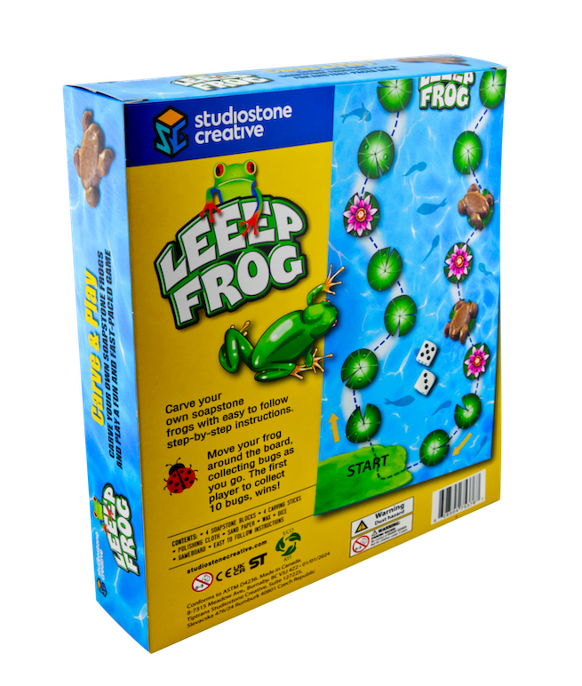 Leeep Frog Game - Carve your own soapstone pieces