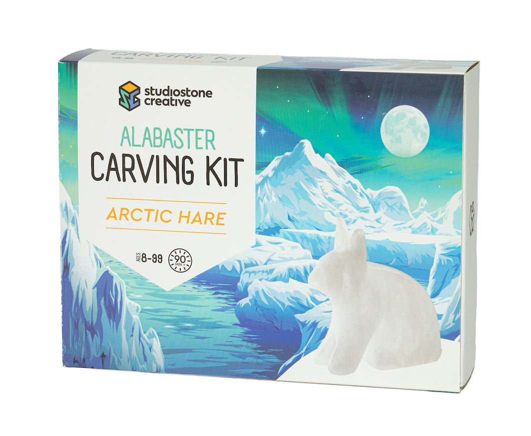 Arctic Hare Alabaster carving kit