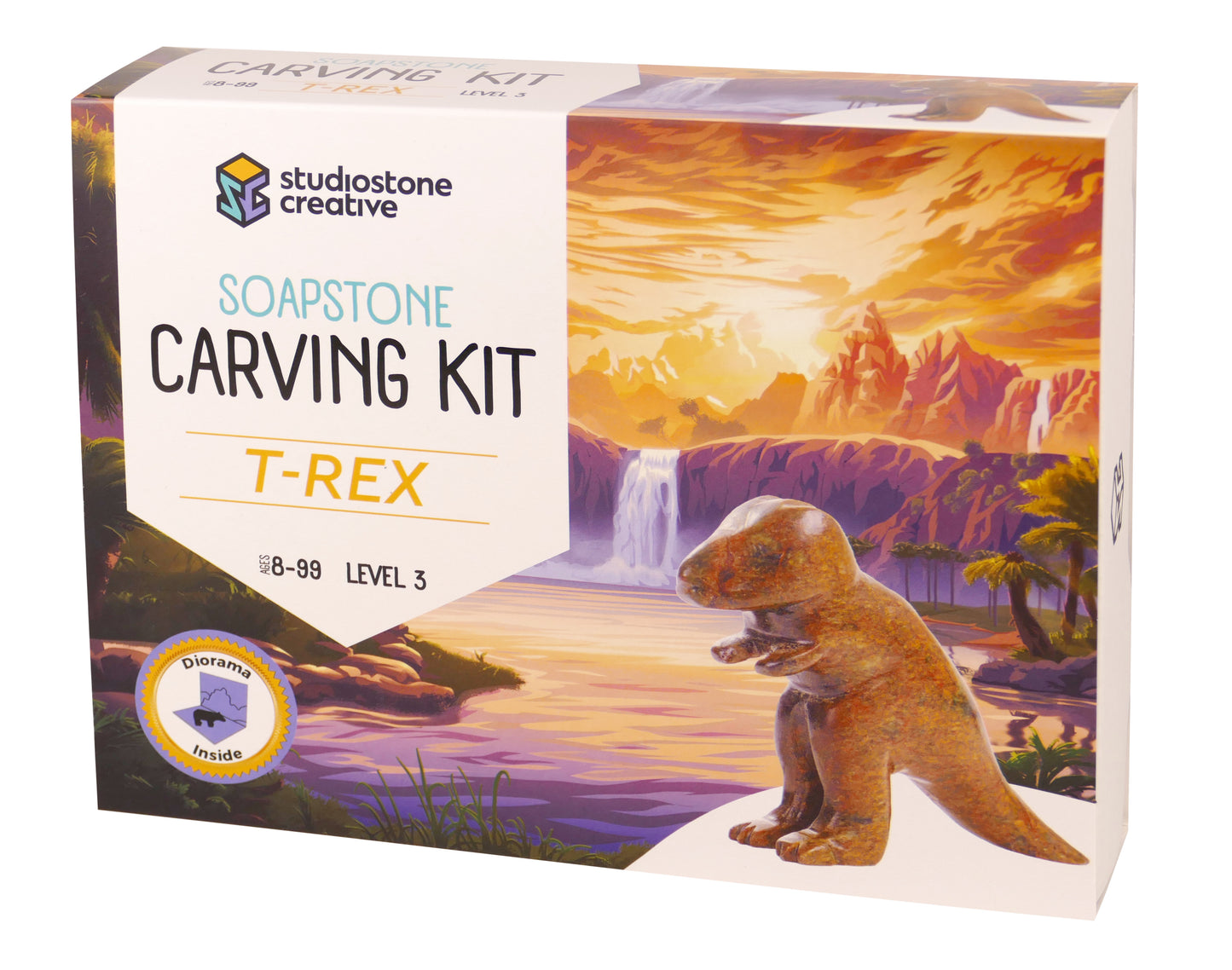 T-Rex Soapstone Carving Kit by Studiostone Creative