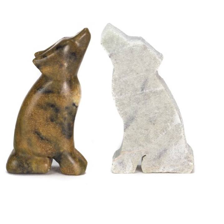 Kit de sculpture sur pierre à savon Loup