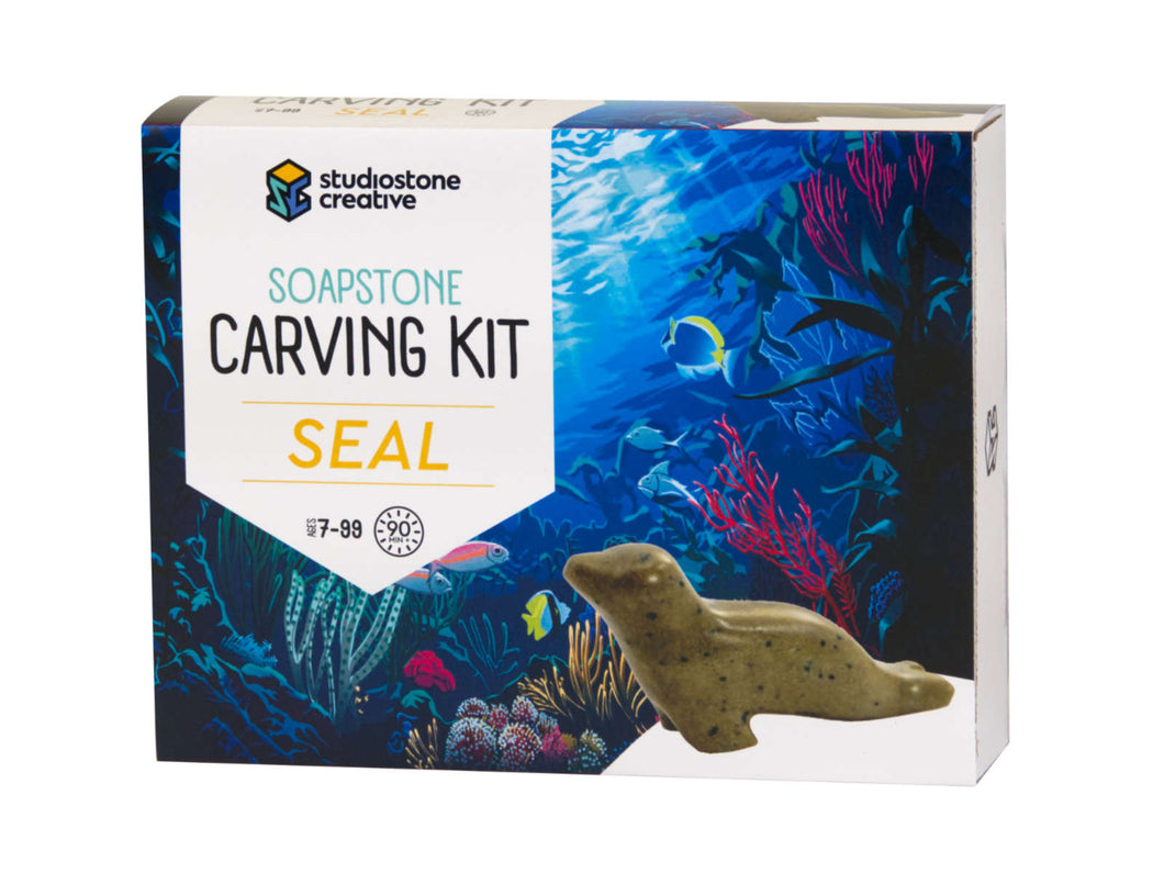 Seal Soapstone Carving Kit by Studiostone Creative